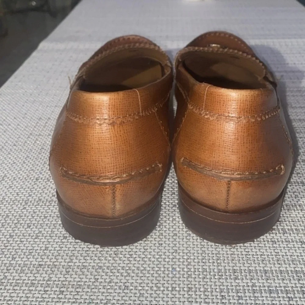 TORY BURCH penny loafers Brown Leather Loafers Sz 10M
